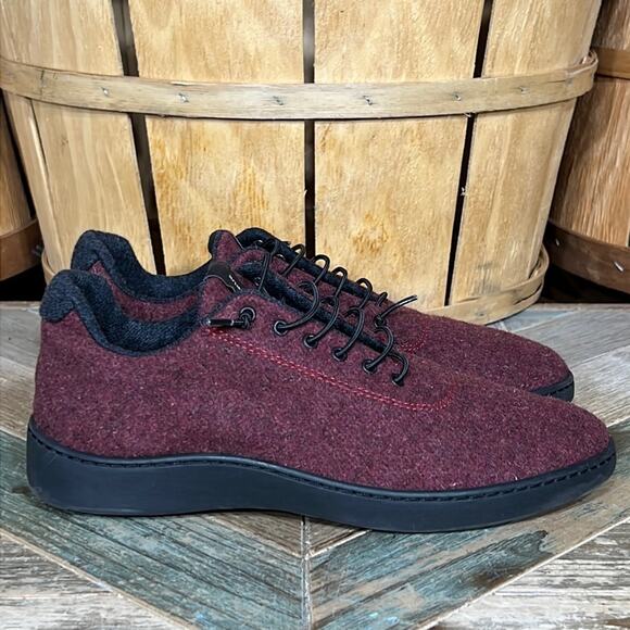 Baabuk Urban Wooler Burgundy Wool Casual Slip-On Sneakers Womens Size EU 38 - Picture 1 of 11